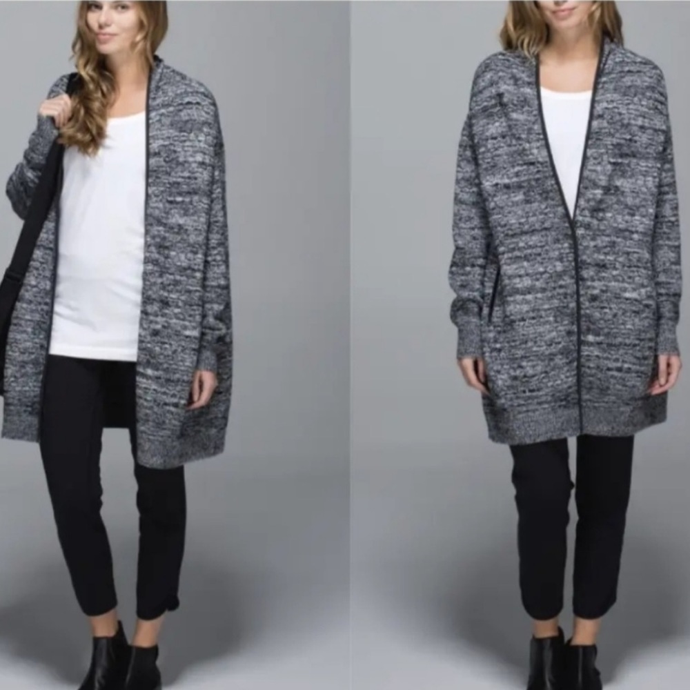! Lululemon Cardigan 100% Merino Wool Cuffin Sleeve